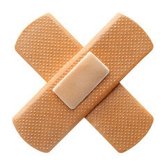 adhesive bandage on white background