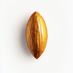 Poster - Roasted almond with a golden brown hue set against a light background highlights natural texture and form