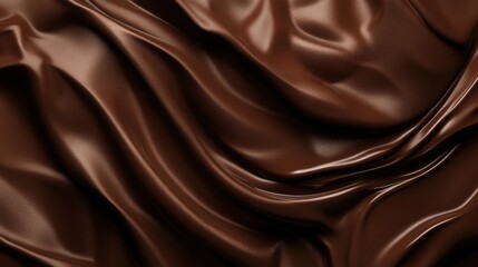Poster - Rich textured fabric resembling deep chocolate waves creates an inviting atmosphere for any design project