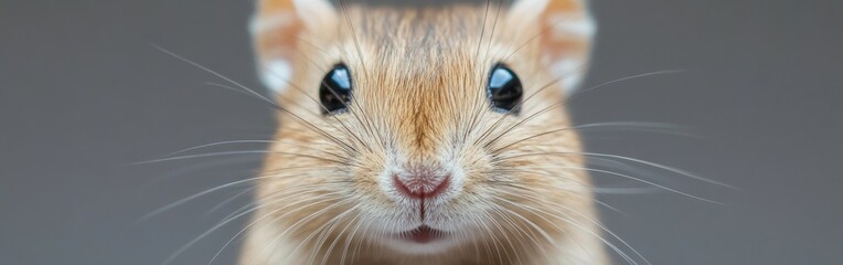 Poster - Close-up view of a kangaroo rat's face highlighting its large eyes and distinct features