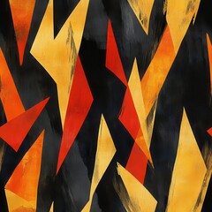 Poster - Bold doodle cartoon artwork featuring vibrant colors and dynamic shapes in a striking abstract design