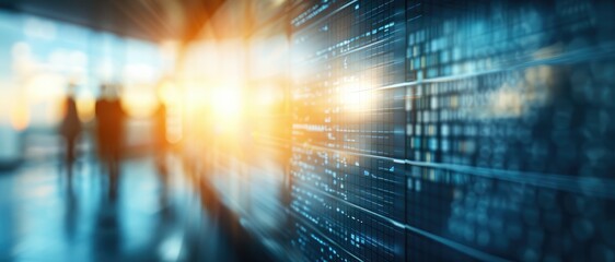 Poster - Abstract Data Visualization with Soft Focus and Light Reflection
