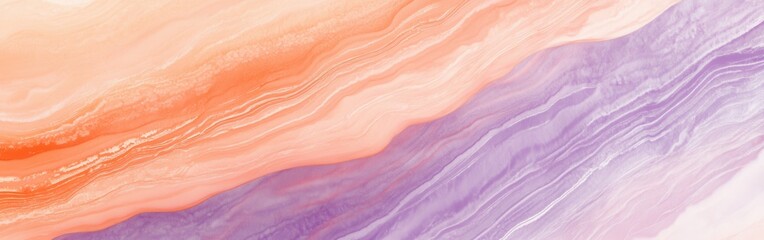 Poster - Elegant pastel coral and lavender lines create a soothing background perfect for various designs and art projects