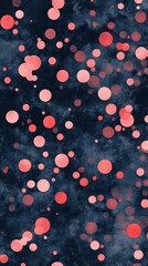Fototapete - Romantic bokeh pattern featuring soft pink hues on a dark background for a dreamy atmosphere