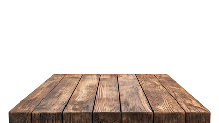 Aufkleber - rustic wooden table platform with natural finish, perfect for product display or presentation. wood grain texture adds warm, earthy feel to setting