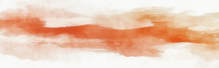 Poster - Intricate coral abstract pencil strokes convey fluidity and warmth in a minimalist design