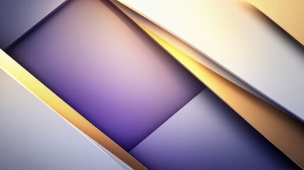 Poster - Abstract geometric background showcasing layered shapes in soft colors and gradients for modern design aesthetics