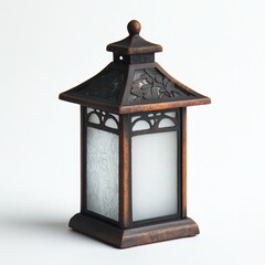 Aufkleber - Decorative lantern with frosted glass enhances ambiance in indoor or outdoor settings during evening gatherings
