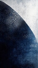 Leinwandbilder - Dynamic halftone pattern in shades of midnight captures the essence of night sky and abstract design