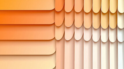 Leinwandbilder - Soft gradient layers in warm orange and cream tones create soothing visual