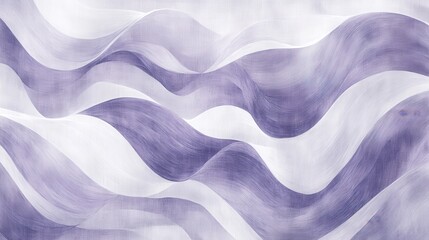 Poster - Soft pencil strokes create a flowing gradient of purples and whites on a textured surface with gentle waves