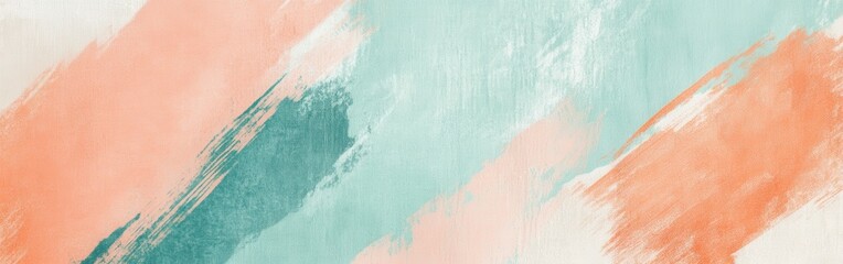Poster - Jagged minimalist pencil strokes design featuring pastel colors and abstract patterns on canvas