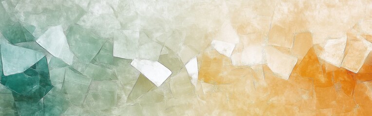 Aufkleber - elegant pastel amber and teal fragmented grids create a striking visual harmony in a modern design c