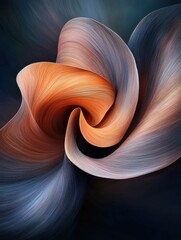 Poster - Flowing light and shadow abstract natural patterns digital art soft environment aesthetic design concept