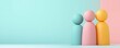 © Worldwide - Colorful Minimalist Figures Against a Soft Pastel Background