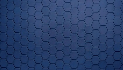 Poster - geometric blue hexagonal pattern background with 3d effect, suitable for modern design concepts, technology themes, and digital art visuals


