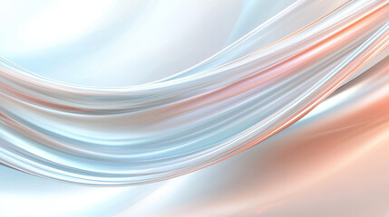 Poster - Soft flowing fabric in pastel colors creates serene and elegant atmosphere