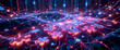 © Jyotishman - Futuristic digital network of glowing puzzle pieces showcasing connectivity, collaboration, problem-solving, and innovation