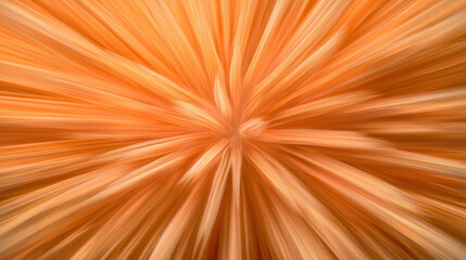 Leinwandbilder - Vibrant orange abstract background with radial lines creating dynamic effect