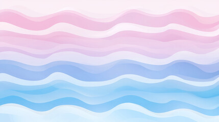 Leinwandbilder - Soft waves in pastel colors create calming background with pink, purple, and blue hues. Ideal for various design projects