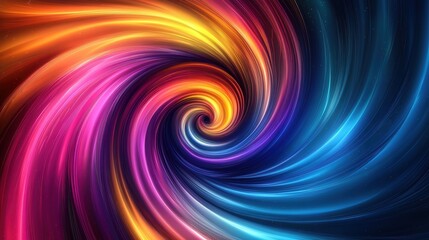 Poster - Dynamic colorful swirl motion abstract art digital design vivid environment artistic perspective motion concept