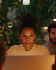 Poster - Focused Professionals in a Creative Office Setting