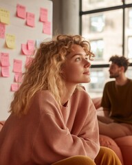 Poster - Collaborative Brainstorming in a Modern Workspace with Casual Vibe
