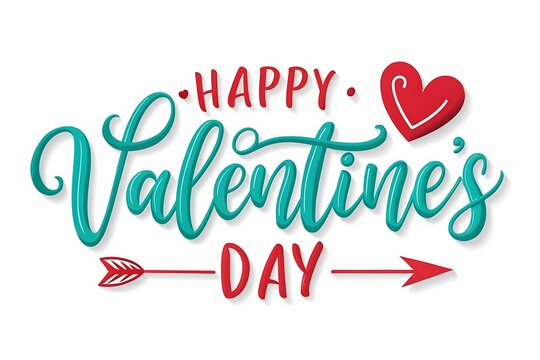 Happy Valentine's Day typography design