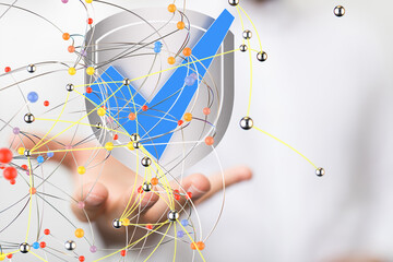 Fototapete -  - neural network exposure digital