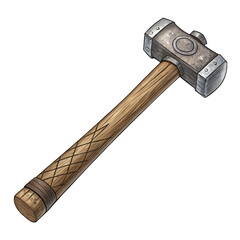 Wall Mural - Pound Hammer isolated on a transparent background.