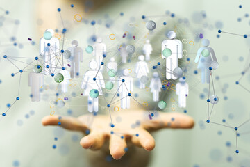Poster - people network structure HR - Human resources management and recruitment