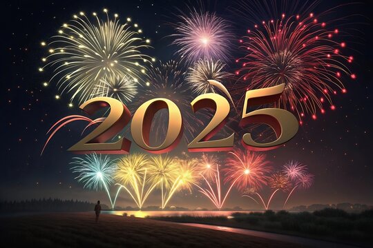 2025 number design template. Design for Christmas decoration and business. Vector illustration for calendar, banner, card, label and symbol.
