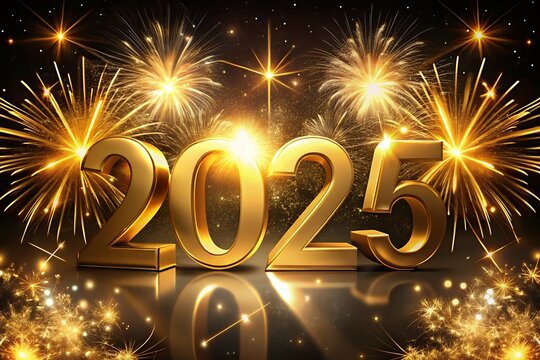 2025 number design template. Design for Christmas decoration and business. Vector illustration for calendar, banner, card, label and symbol.
