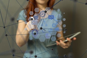Poster - Protect Cloud Information Data Concept..