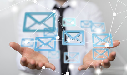 Poster - mail communication support contact concept service