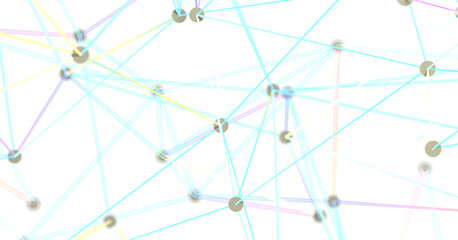 Poster - Abstract Colorful Network
