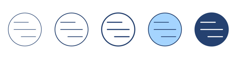 Menu icon Symbol set collection