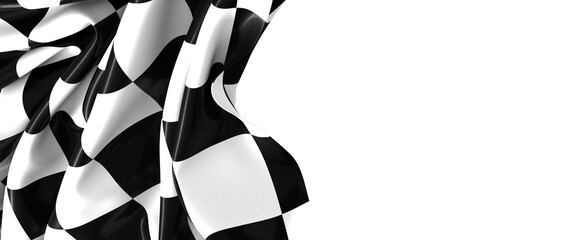 Aufkleber - The checkered flag waves in victory a symbol of triumph and achievement