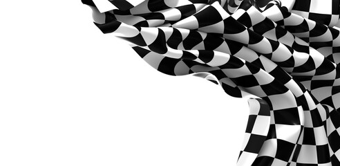 Aufkleber - The checkered flag waves in victory a symbol of triumph and achievement