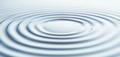 Poster - Water ripples creating a soothing pattern on a calm surface.