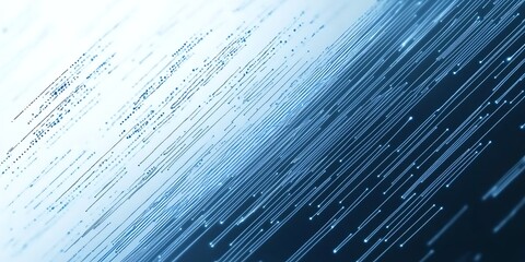 Fototapete - Blue abstract dynamic, modern minimal dotted lines abstract futuristic tech background ,


