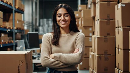 Sticker - The Confident Woman in Warehouse