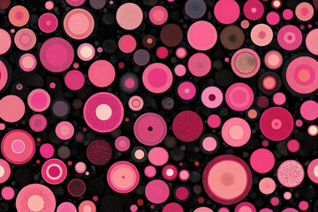 Canvas Print - Pink And Black Abstract Background