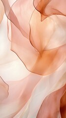 Wall Mural - Rose gold foil abstract nature petal.