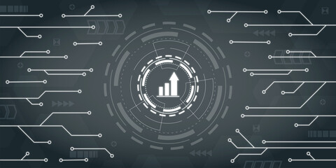 Technology Business Infographic Icon Background