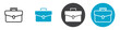 © Ramdevpir - briefcase icon Vector illustration in black