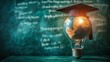 © BG_Illustrations - A creative visual of a glowing lightbulb with a globe and a graduation cap, symbolizing innovation in education and global learning. Great for educational content and academic campaigns.