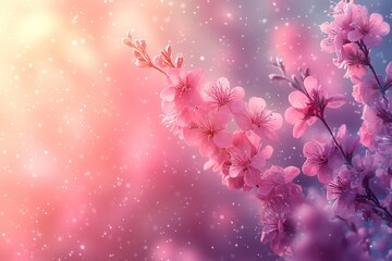 Blossom buds on tree branch