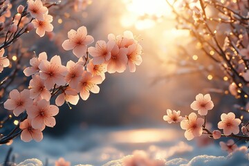 Sticker - Blossom buds on tree branch