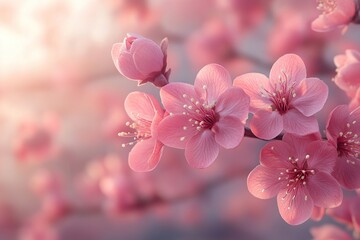 Blossom buds on tree branch